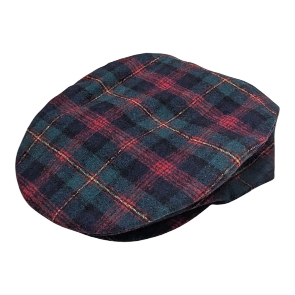Pendleton Wool Blend Plaid Driving Cap Newsboy Ha… - image 1